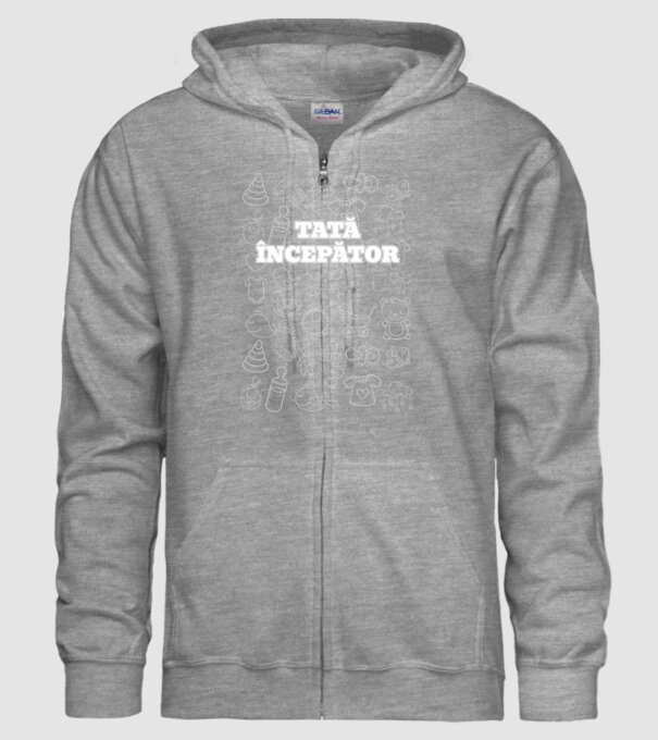 Tată începător model gri pe tricou