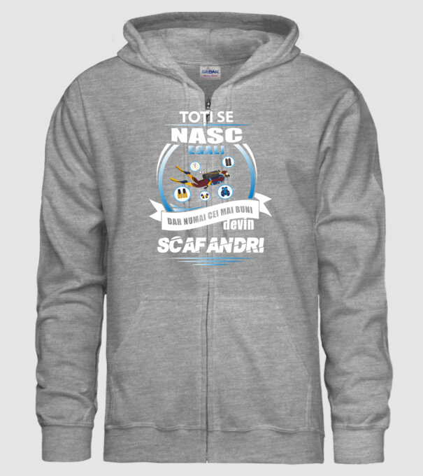 Toți se nasc egali, dar numai cei mai buni devin scafandri model gri pe tricou