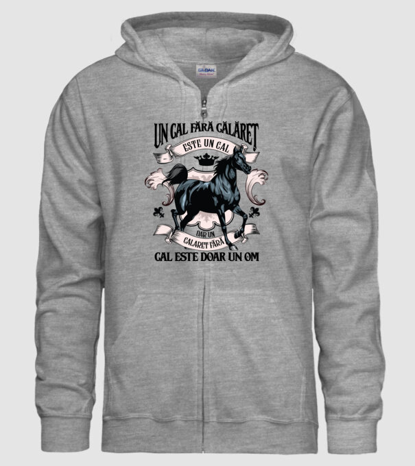 un cal fără călăreț este un cal - dar un călăreț fără cal este doar un om model gri pe tricou