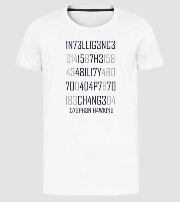 5Z3PH3N H4WK1NG model alb pe tricou