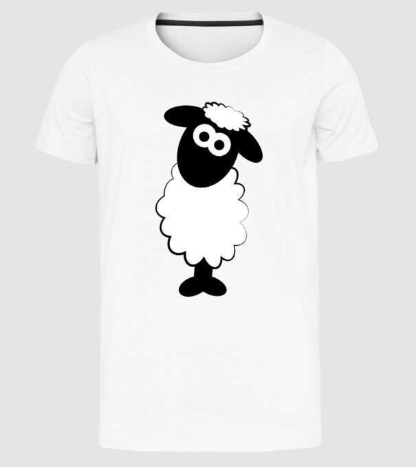 Mieluț model alb pe tricou