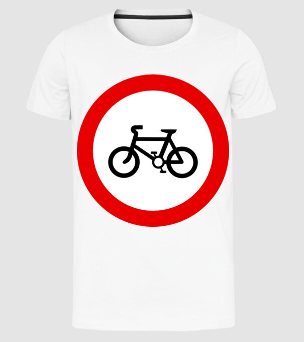 Pistă pentru Biciclete model alb pe tricou