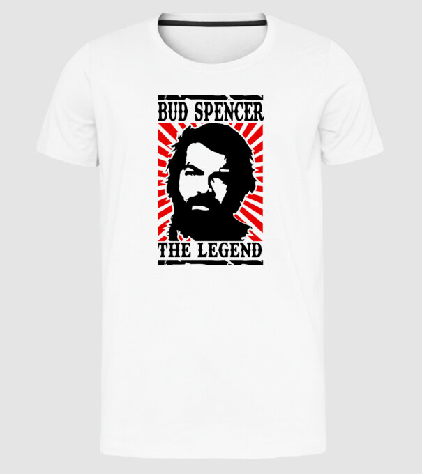 Bud Spencer Legend model alb pe tricou