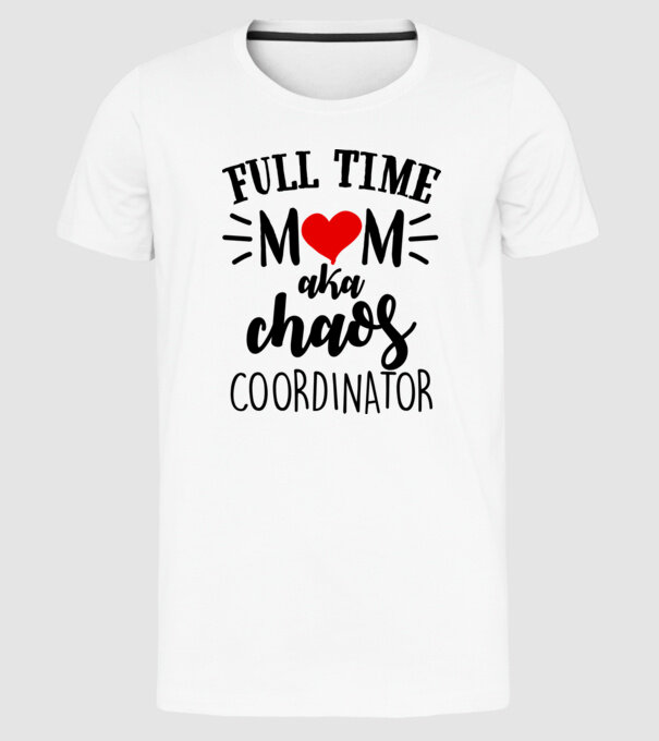 Chaos Coordinator model alb pe tricou