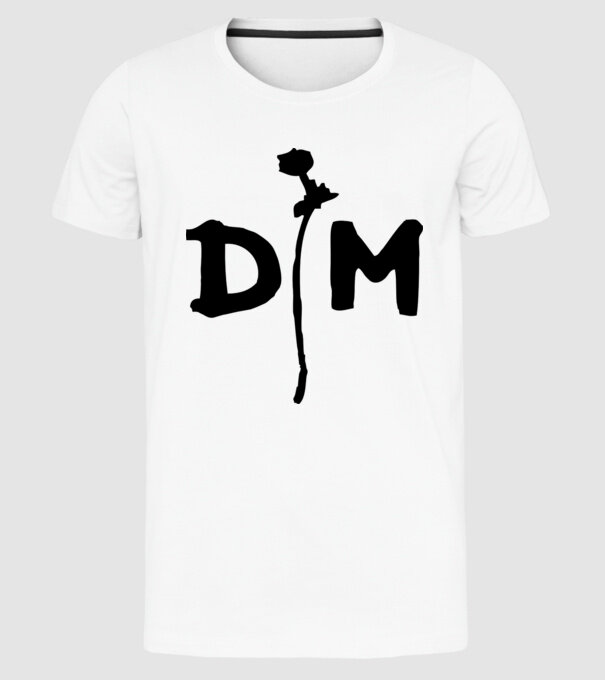 Depeche Mode model alb pe tricou