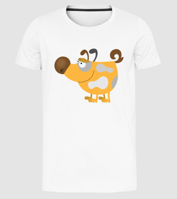 model alb pe tricou