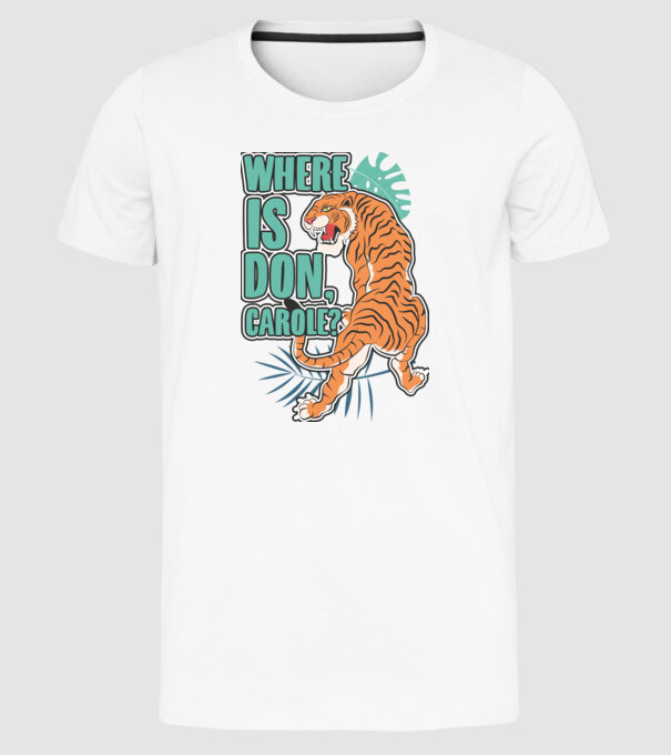 DonCarole model alb pe tricou
