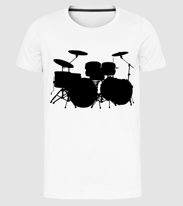 drum model alb pe tricou