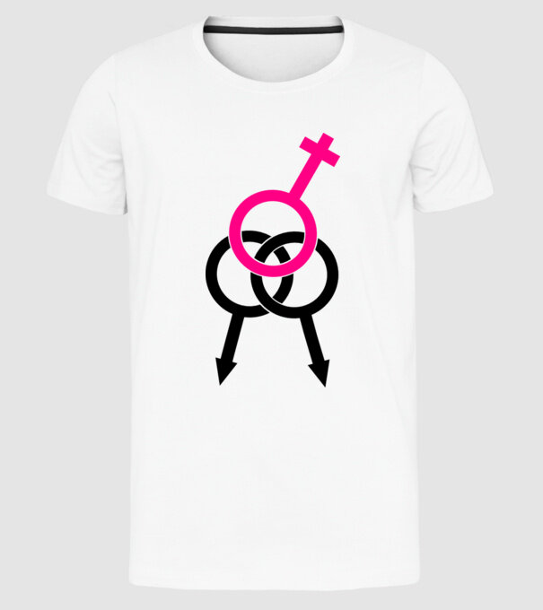 plăcere dublă model alb pe tricou