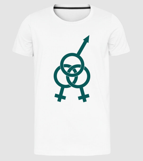 plăcere dublă model alb pe tricou