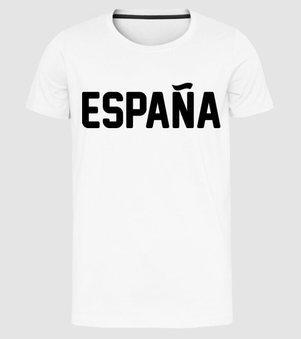 Espana model alb pe tricou