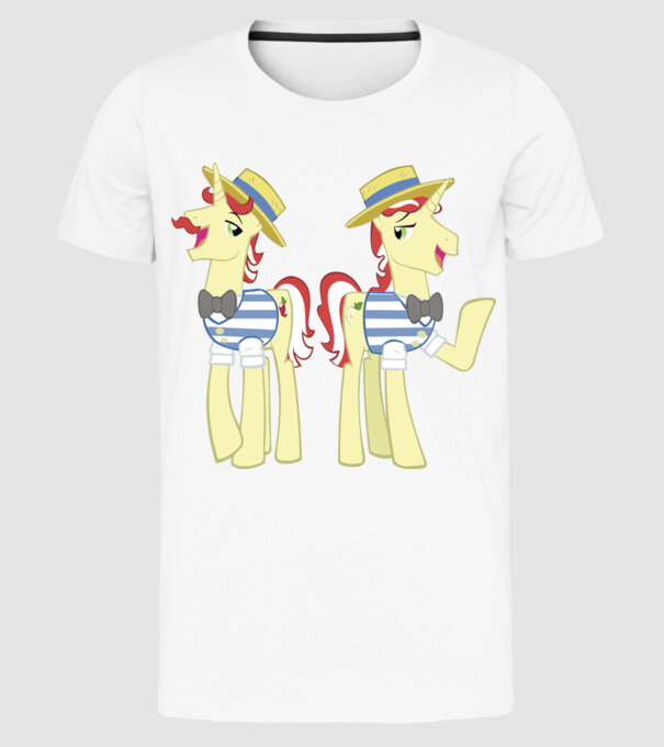 Flim Flam Brothers model alb pe tricou