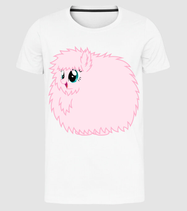 Fluffle Puff model alb pe tricou