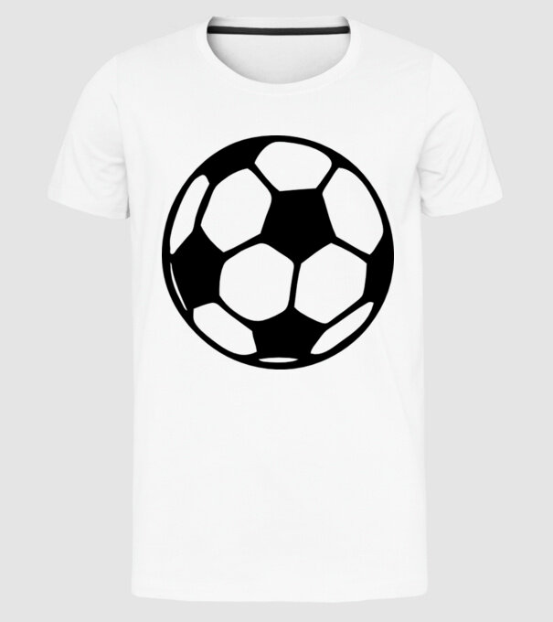 minge fotbal model alb pe tricou