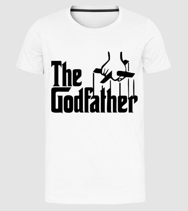 Godfather model alb pe tricou