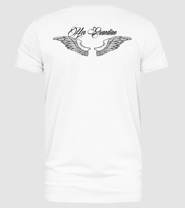 Her Guardian 2 model alb pe tricou