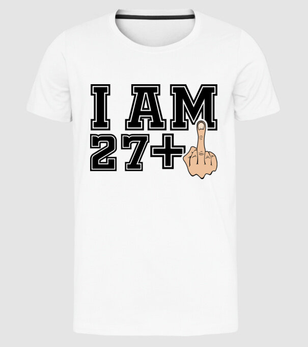Funny Birthday I am 28 model alb pe tricou