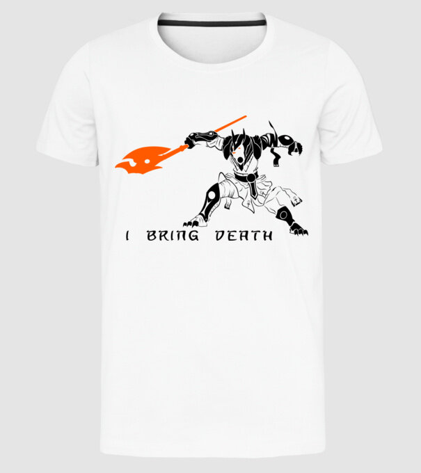 I bring death model alb pe tricou