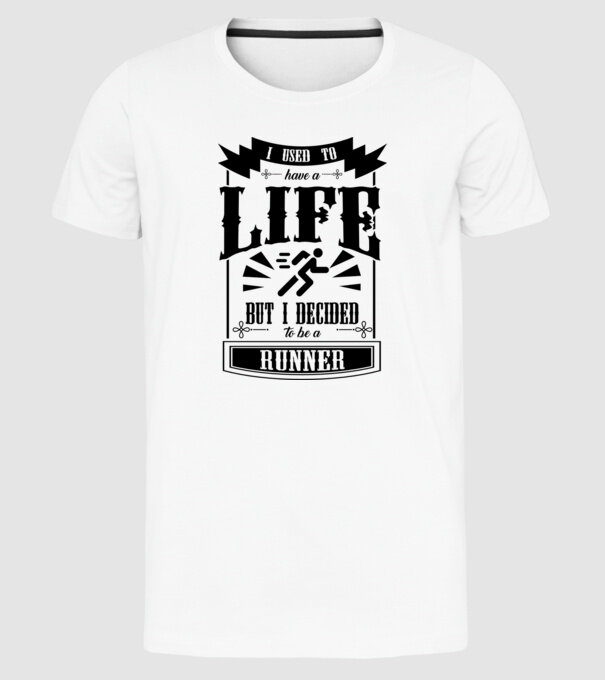 I used to have a life ATLET model alb pe tricou