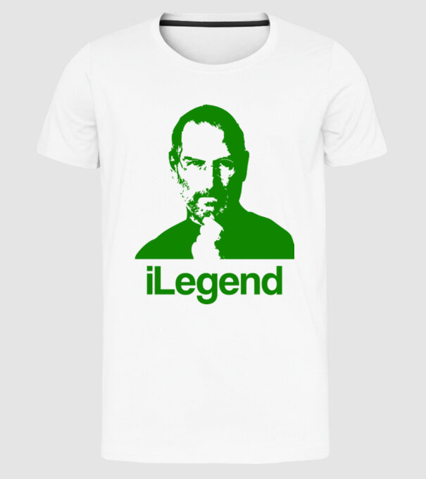 iLegend Steve Jobs model alb pe tricou