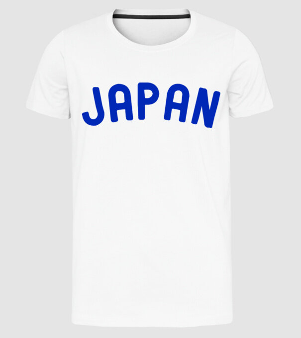 Japan model alb pe tricou
