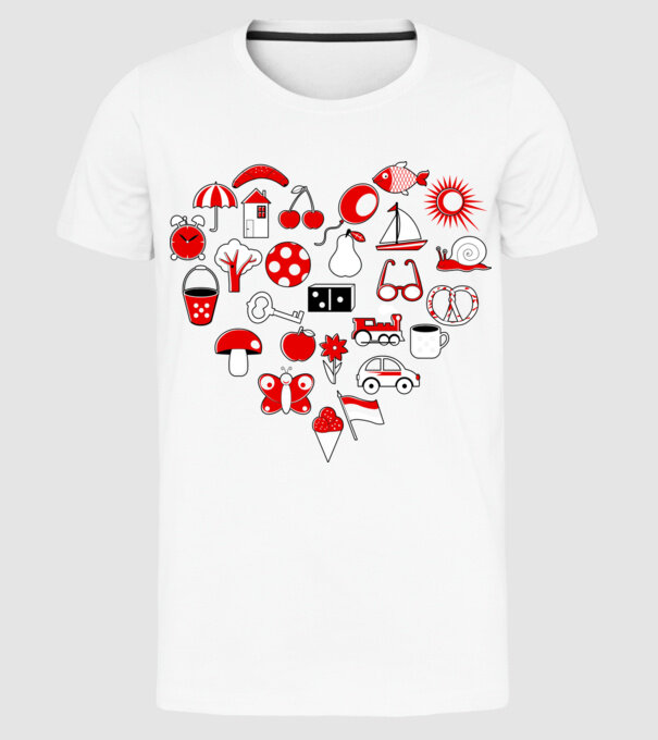 simboluri.ai model alb pe tricou