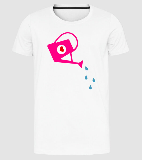 Cană de stropit model alb pe tricou