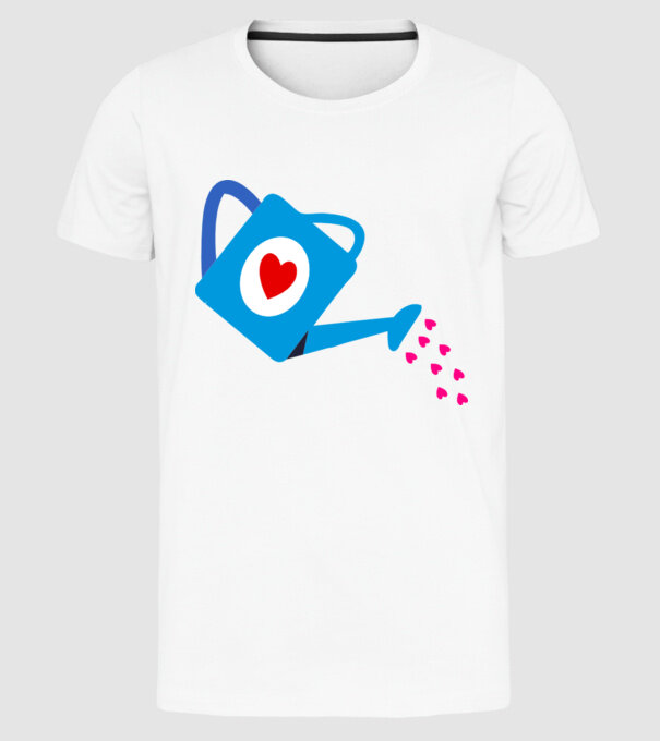 Cană de stropit model alb pe tricou