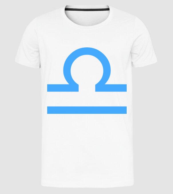 Libra Horoscope model alb pe tricou