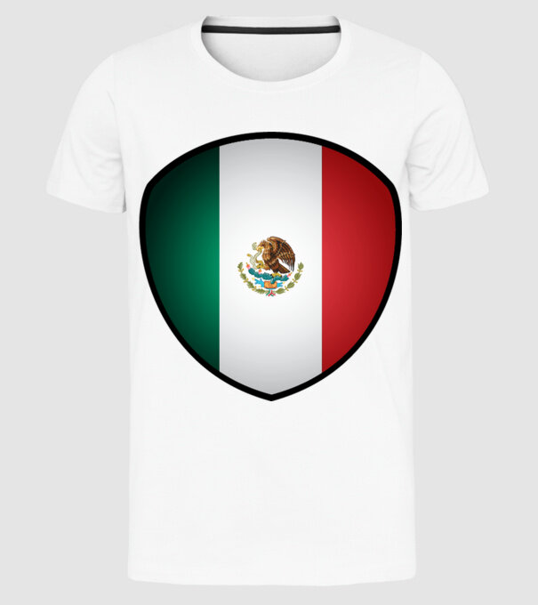 MEX-jabulani-flag model alb pe tricou