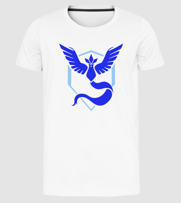 Mystic team logo model alb pe tricou