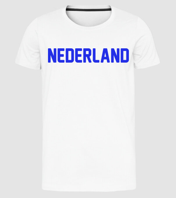Nederland model alb pe tricou