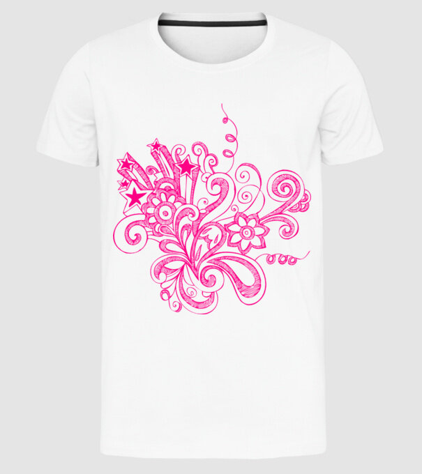 nonfi model alb pe tricou