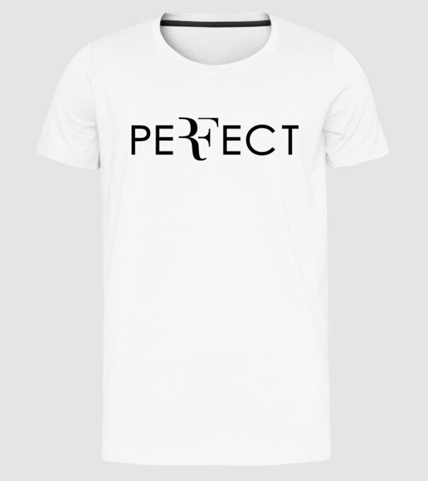 Perfect Federer model alb pe tricou