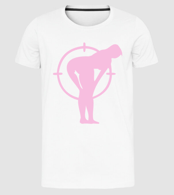 Fund țintă model alb pe tricou