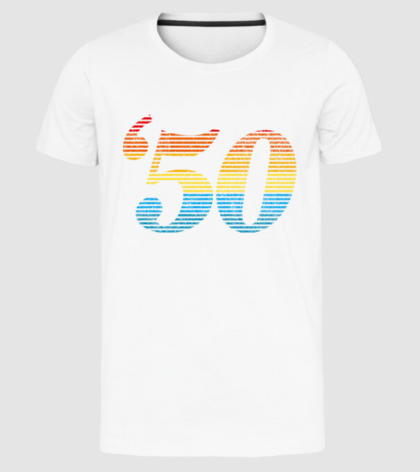 Retro Birthday 1950 model alb pe tricou