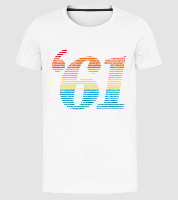 Retro Birthday 1961 model alb pe tricou