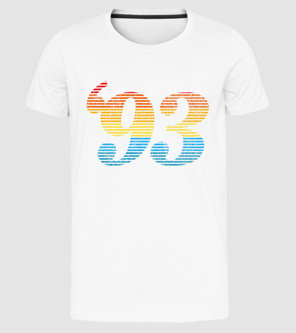 Retro Birthday 1993 model alb pe tricou