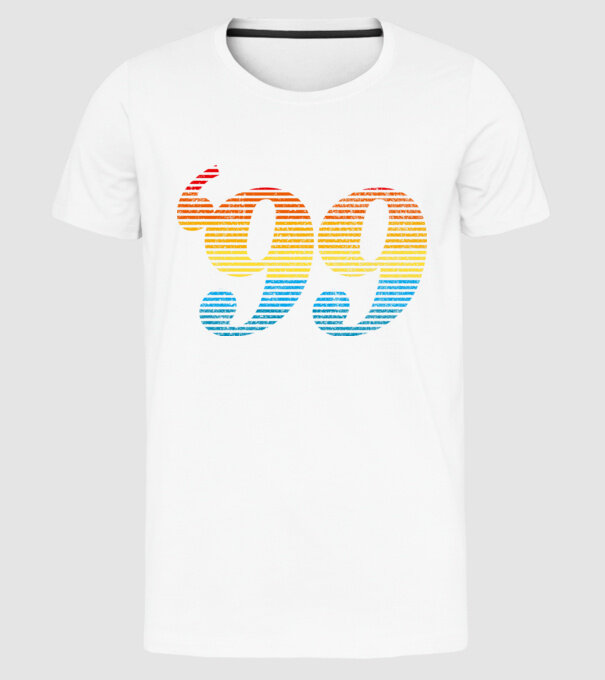 Retro Birthday 1999 model alb pe tricou