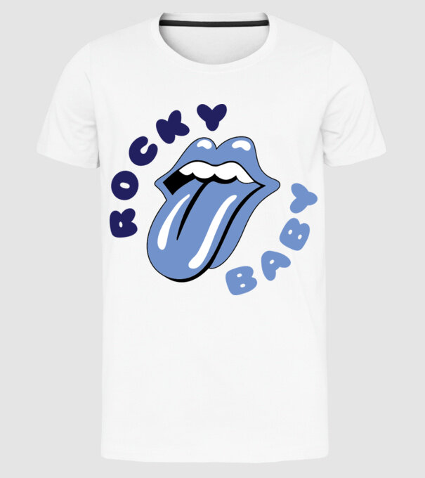 Rocky Baby model alb pe tricou