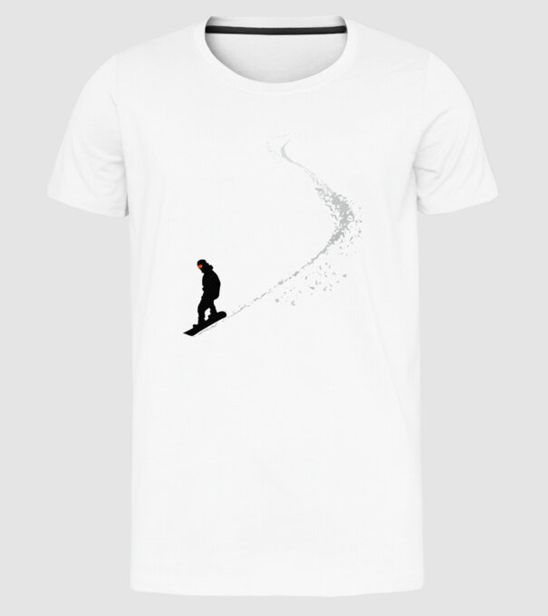 Slope Pantă model alb pe tricou