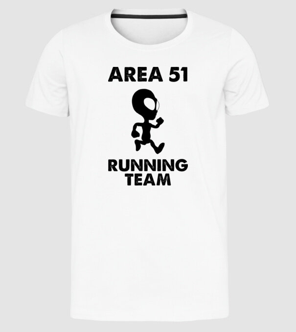 Storm area 51 running team black model alb pe tricou
