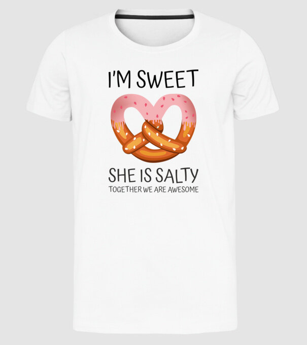 Sweet Friend model alb pe tricou