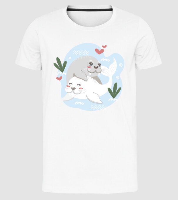 FOCI ÎNDRĂGOSTITE model alb pe tricou