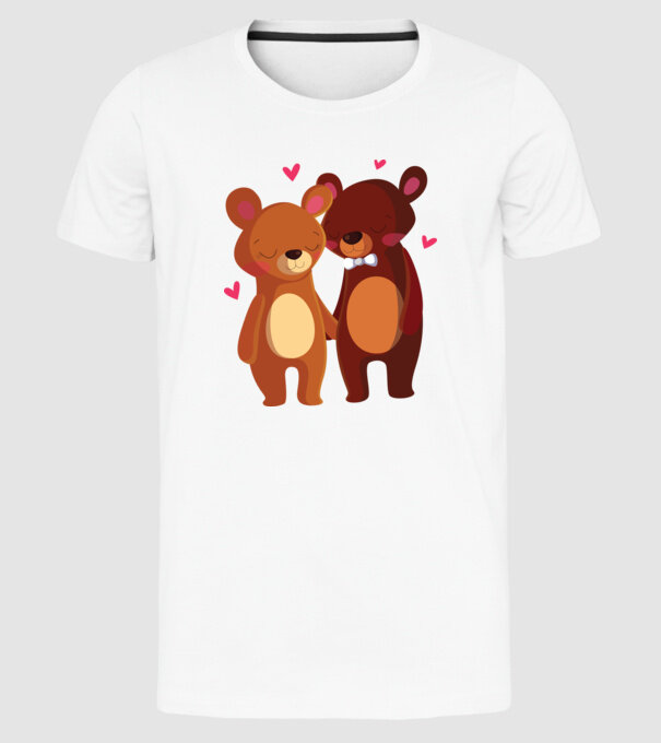 URȘI ÎNDRĂGOSTIȚI 2 model alb pe tricou