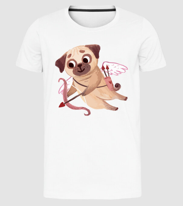 MOPȘI ÎNDRĂGOSTIȚI 3 model alb pe tricou