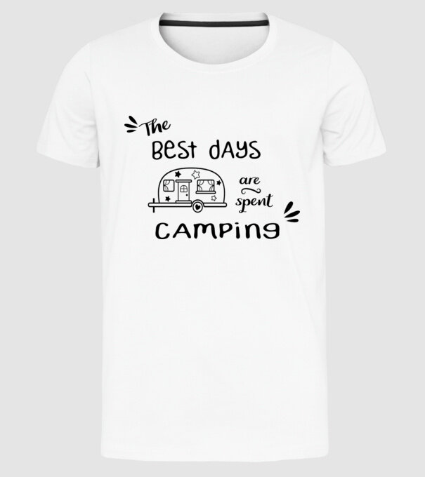 The best days model alb pe tricou