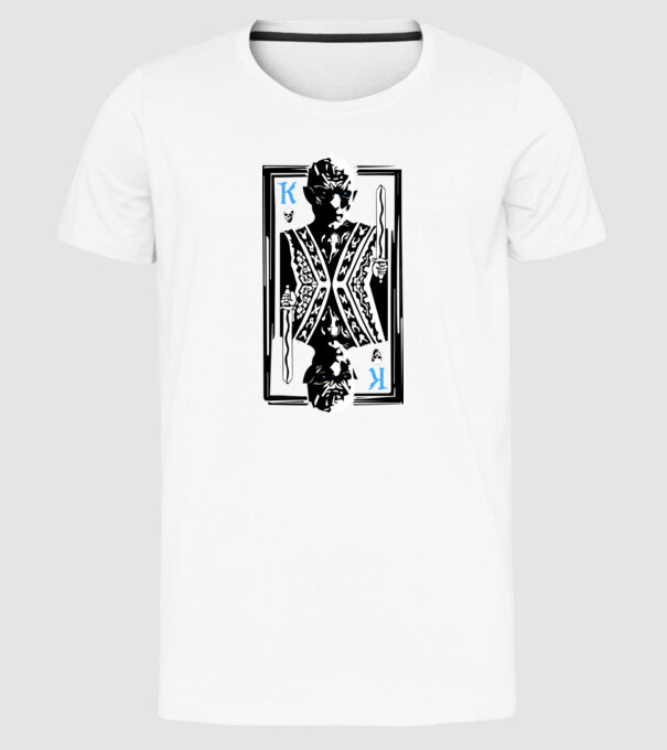 The Winter King model alb pe tricou