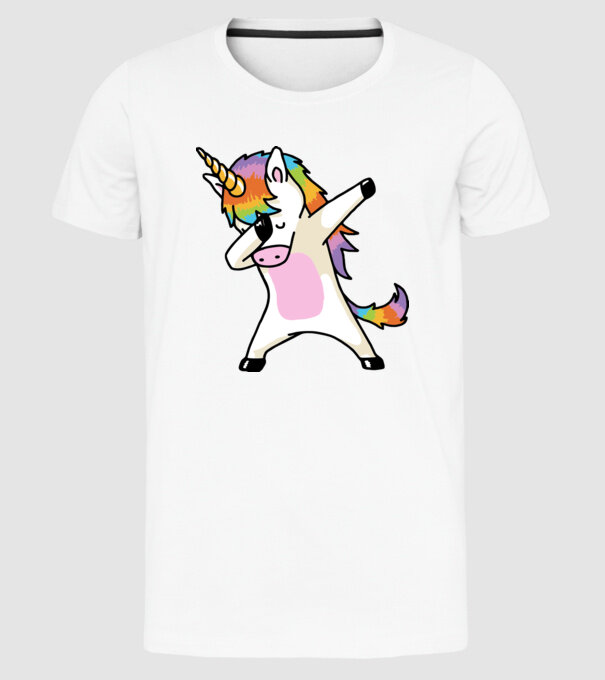 UNIDAB model alb pe tricou