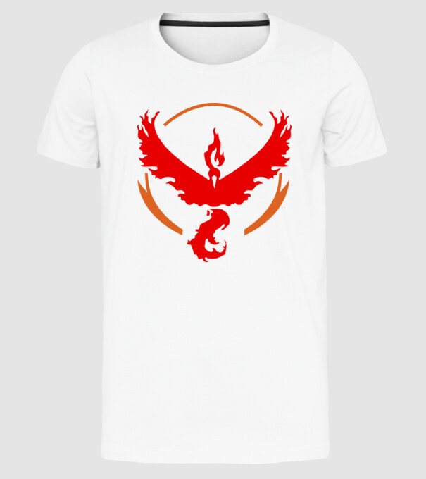 Valor team logo model alb pe tricou